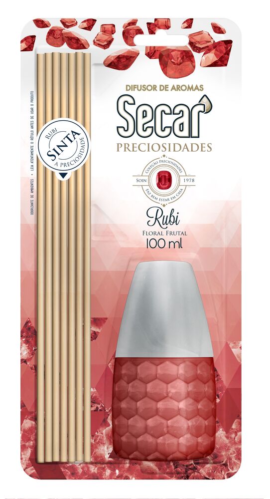 Difusor de Aromas Soin Soc Preciosidades 100ml Vermelho Rubi