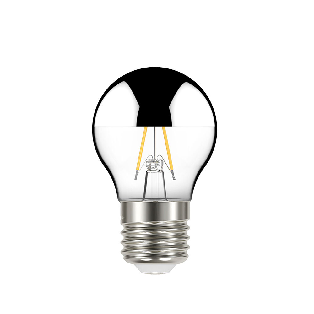 Lâmpada LED Filamento Taschibra Defleto Espelhada Globo G45 Prata