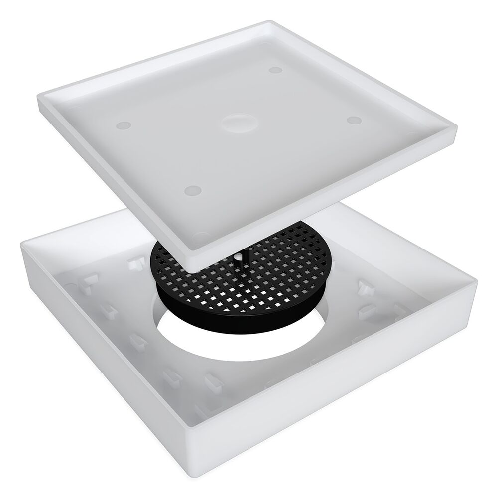 Ralo Oculto Branco 15x15cm Lgmais