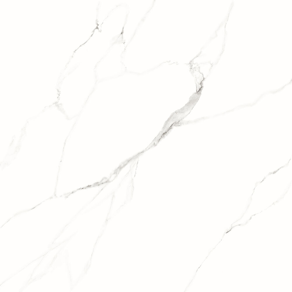 Porcelanato Polido Statuário PR24187 120x120 Retificado Branco Damme