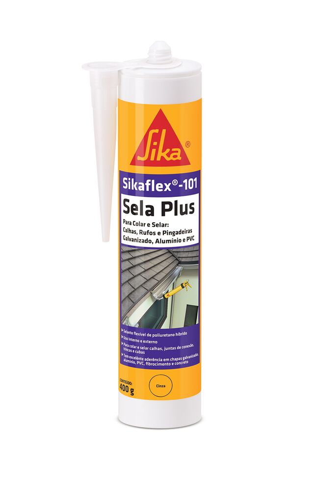 Selante Sikaflex 101 Sela Plus 250ml Cinza Sika
