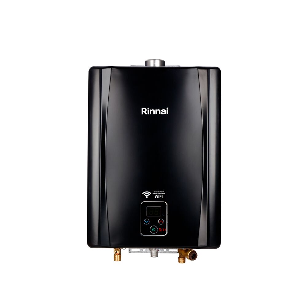Aquecedor Digital a Gás GLP 21L/min Black - Rinnai