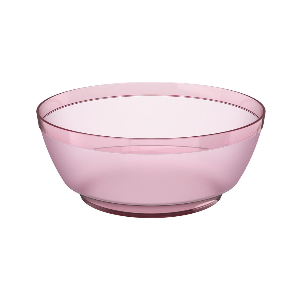 Saladeira Martiplast Luna Cristal Rosa Quartzo 3,5L Acrílico