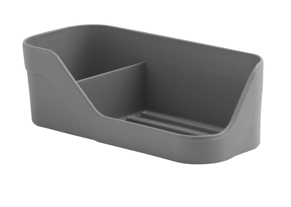 Kit Organizador para Pia Martiplast Trium Compa 21x8,5x7cm Chumbo
