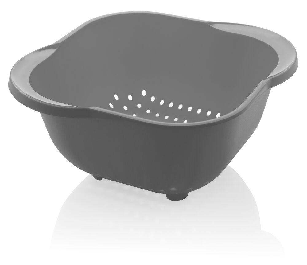 Escorredor de Massa/Arroz Chumbo 27,5x27,25x13cm Ou