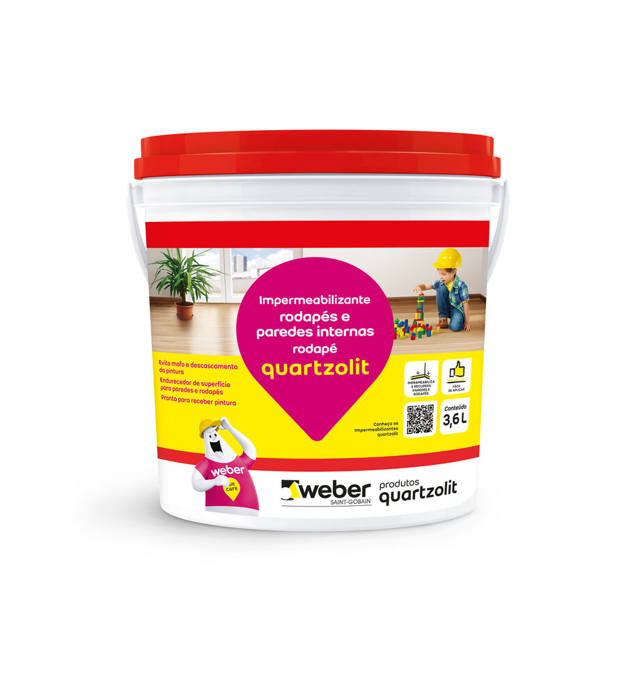 Impermeabilizante Quartzolit Recupera Rodapé 12kg Branco