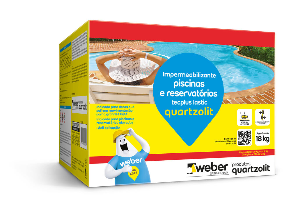 Impermeabilizante Tecplus Lastic 18kg Cinza Quartzolit