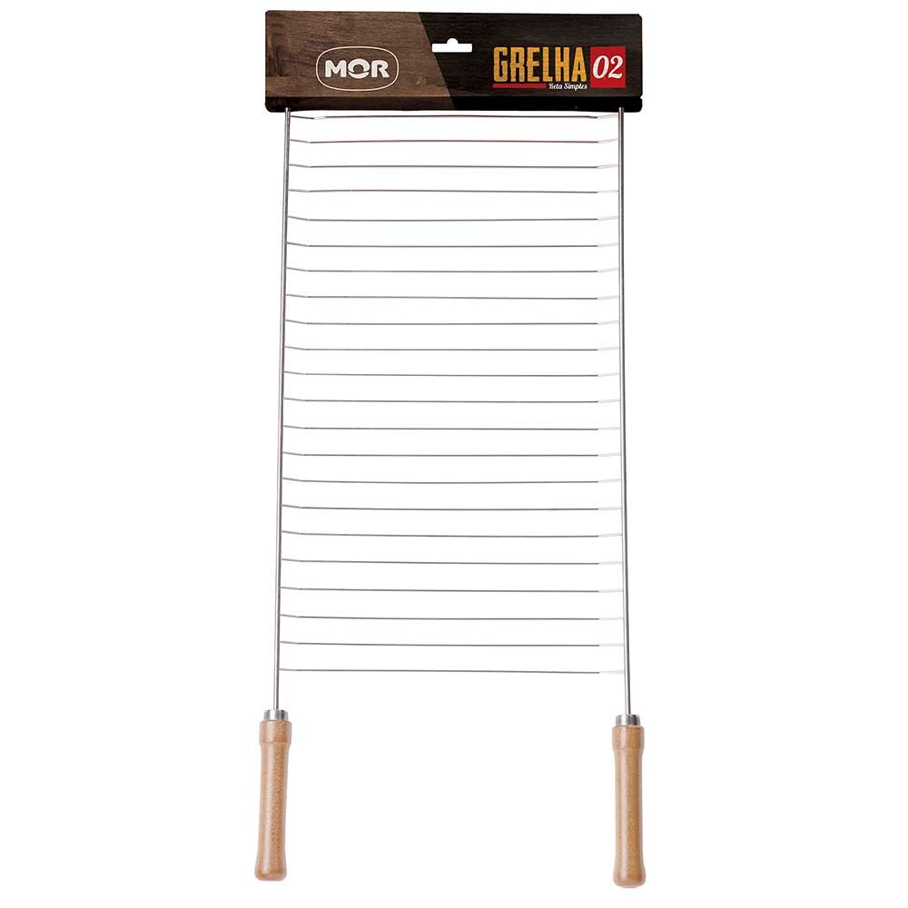 Grelha para Churrasco Simples Aço Cromado Mor