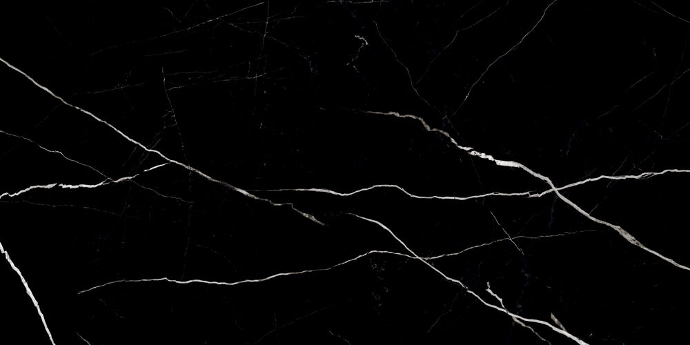 Porcelanato Nero Marquina Retificado Polido 80x160 Málaga