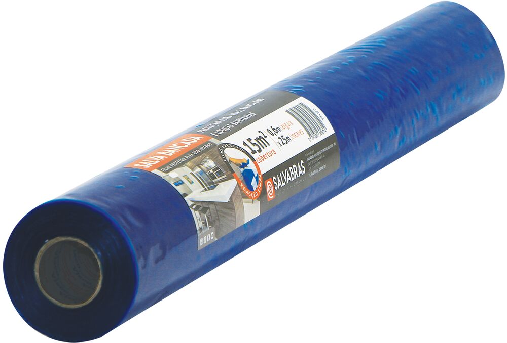 Bobina Salva Bancada 0,60x25m Azul Salva Piso