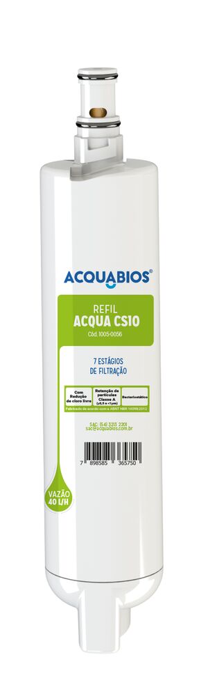 Refil para Filtro Purificadores Consul CS 30/34/35 Acquabios