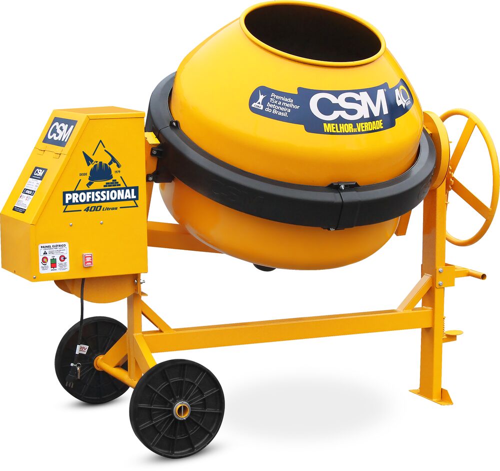 Betoneira CSM 400L c/Motor Profissional