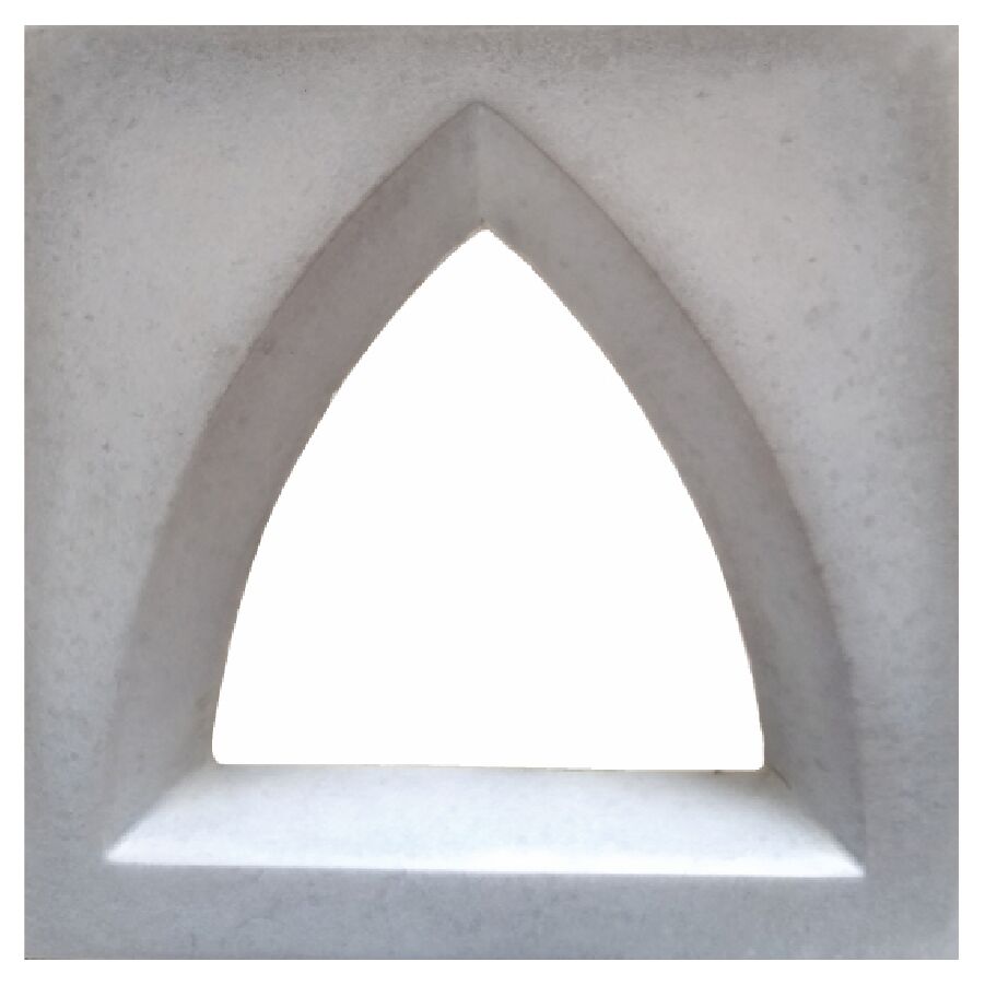 Cobogó Cimentício Arck Parede Cemento Cobogó Argento 30x30x7 Cimentíssimo