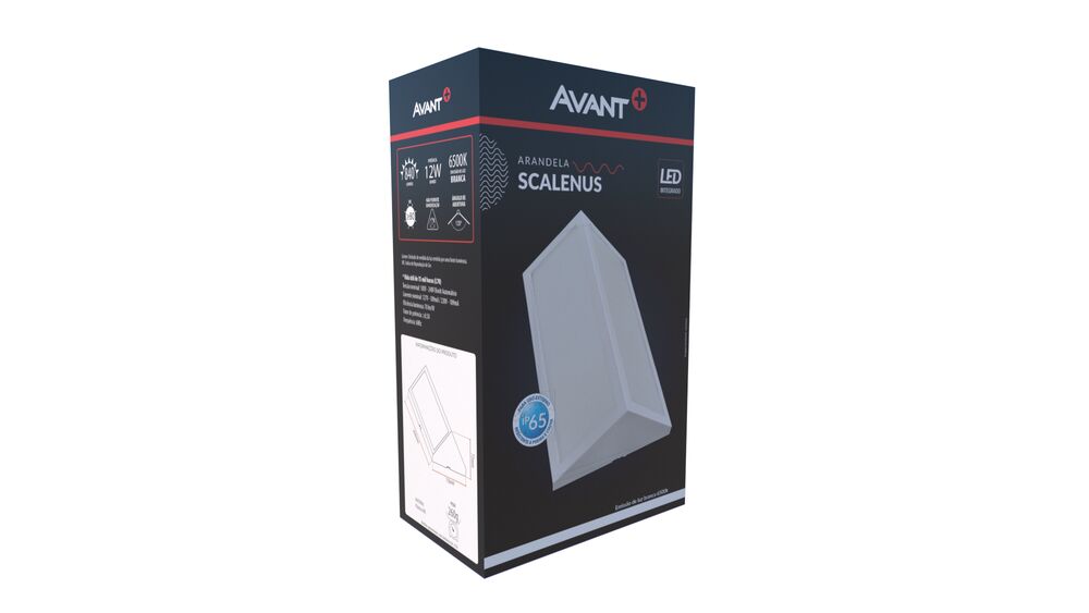 Arandela LED 12W Scalenus 6500K Bivolt Luz Branca Avant