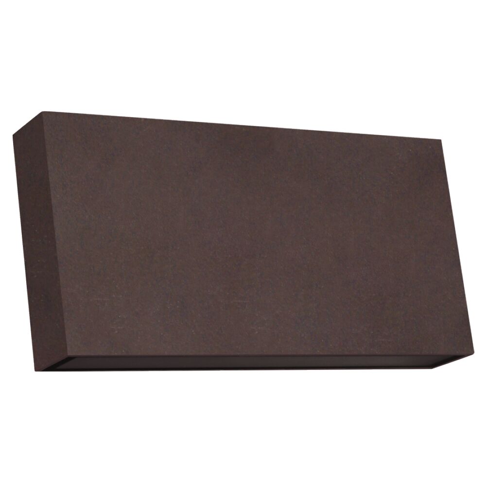 Arandela Externa LED 8W 3000K Cube Slim Marrom Luz Amarela Gaya