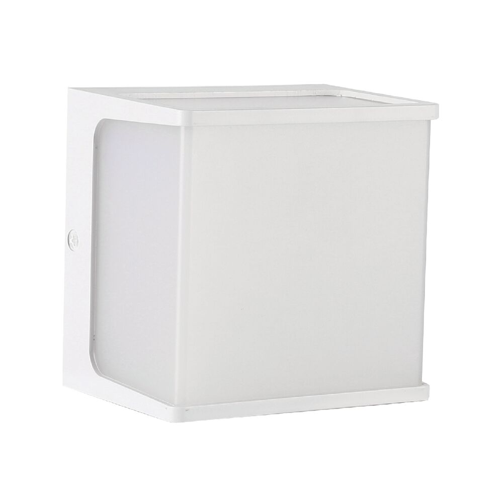 Arandela Externa LED 8W 3000K Hamsa Branco Luz Amarela Gaya