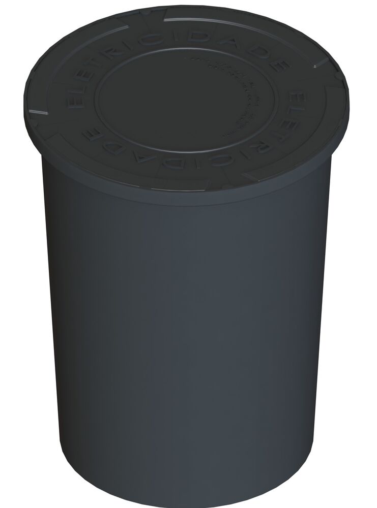 Caixa p/Aterramente Koch Padrão Preto PVC