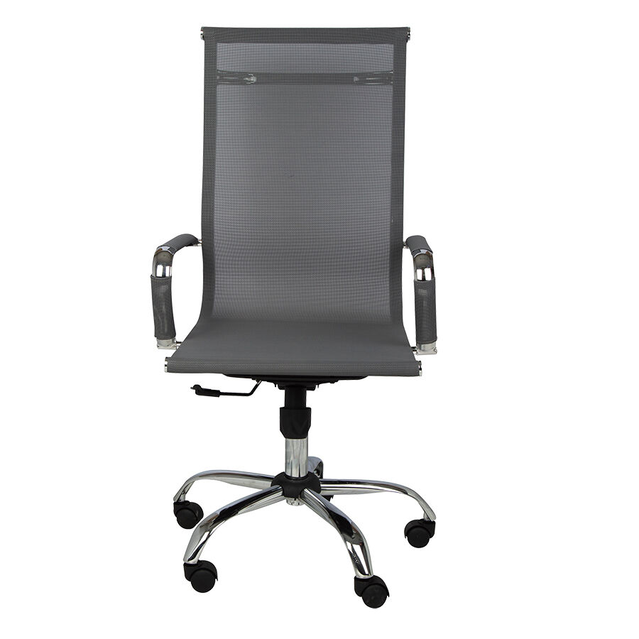 Cadeira de escritório Work com braços Cinza Diagonal