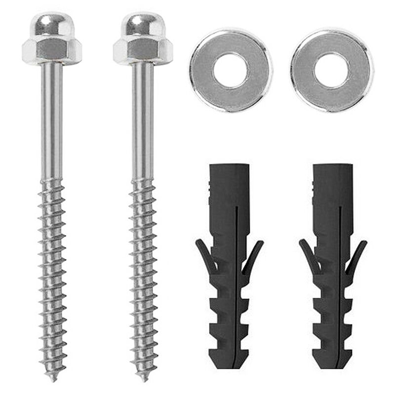 Parafusos com Buchas 2 Peças WC Inox 10mm Delta Metais