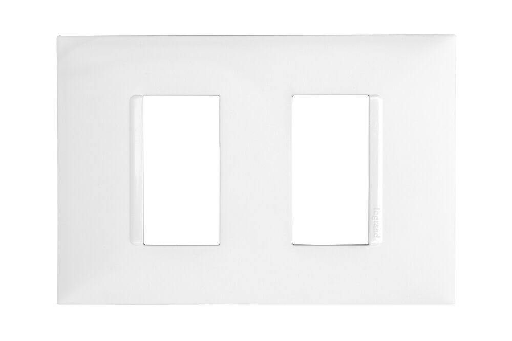 Placa Plus+ 2 Seções Branco Pial