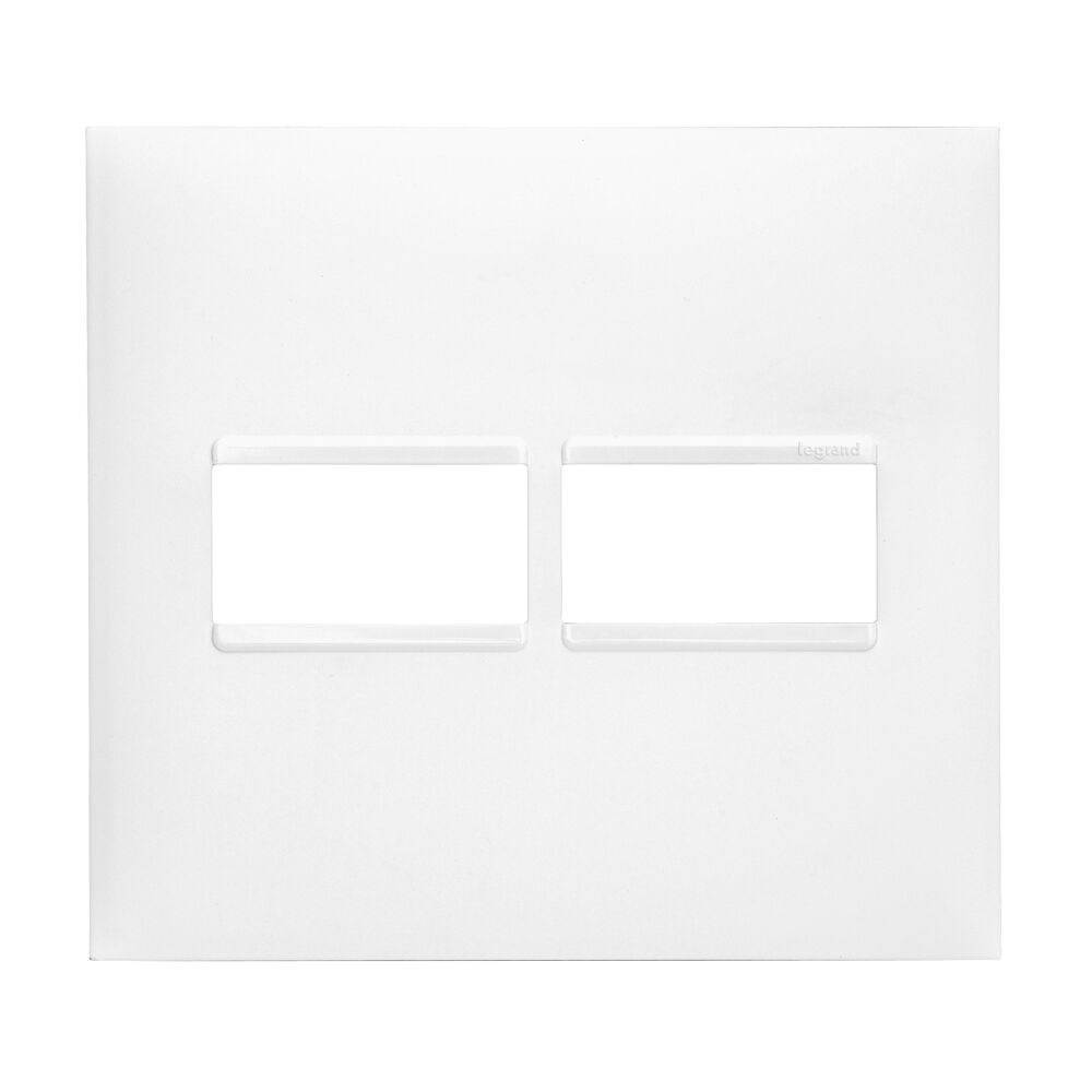 Placa Plus+ 2 Seções 4x4cm Branco Pial