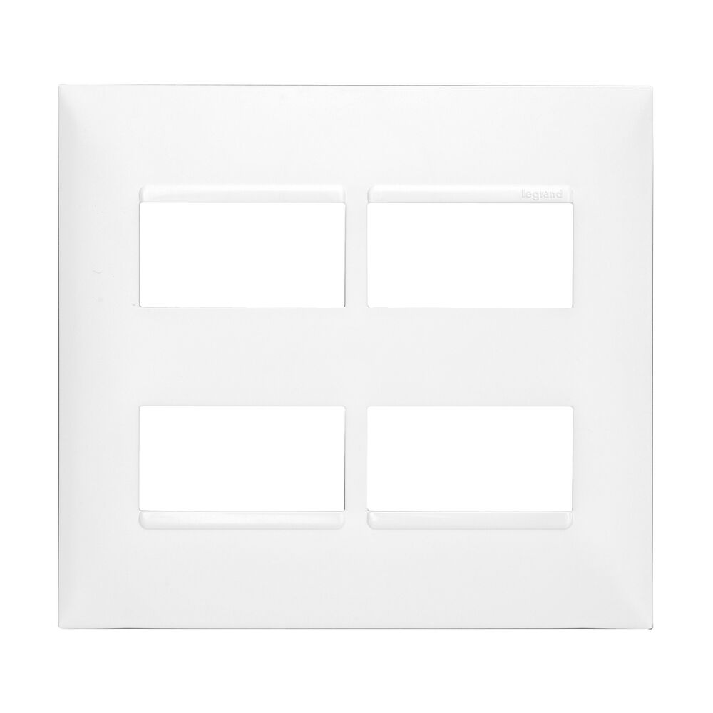 Placa Plus+ 4 Seções 4x4cm Branco Pial