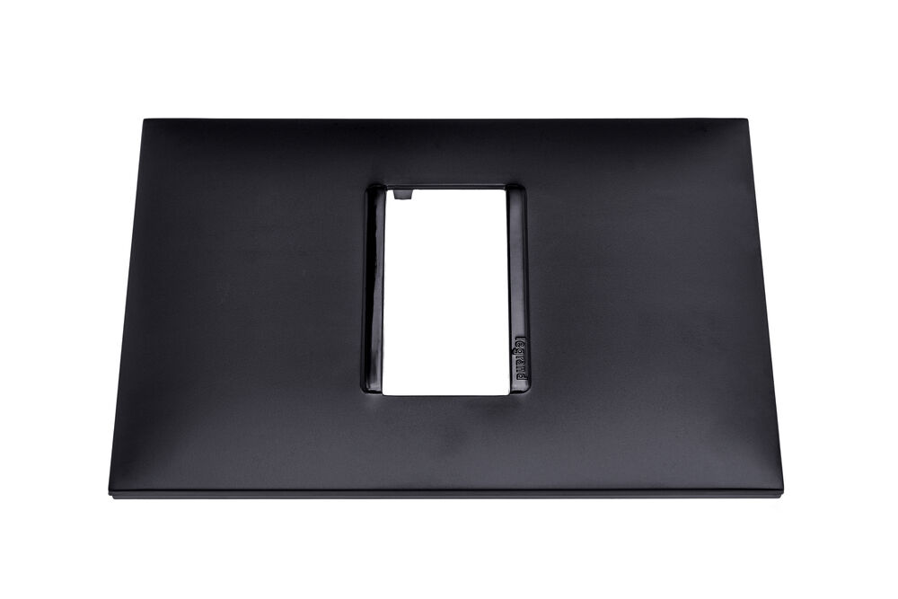 Placa Plus+ 1 Seção 4x2cm Preto Pial