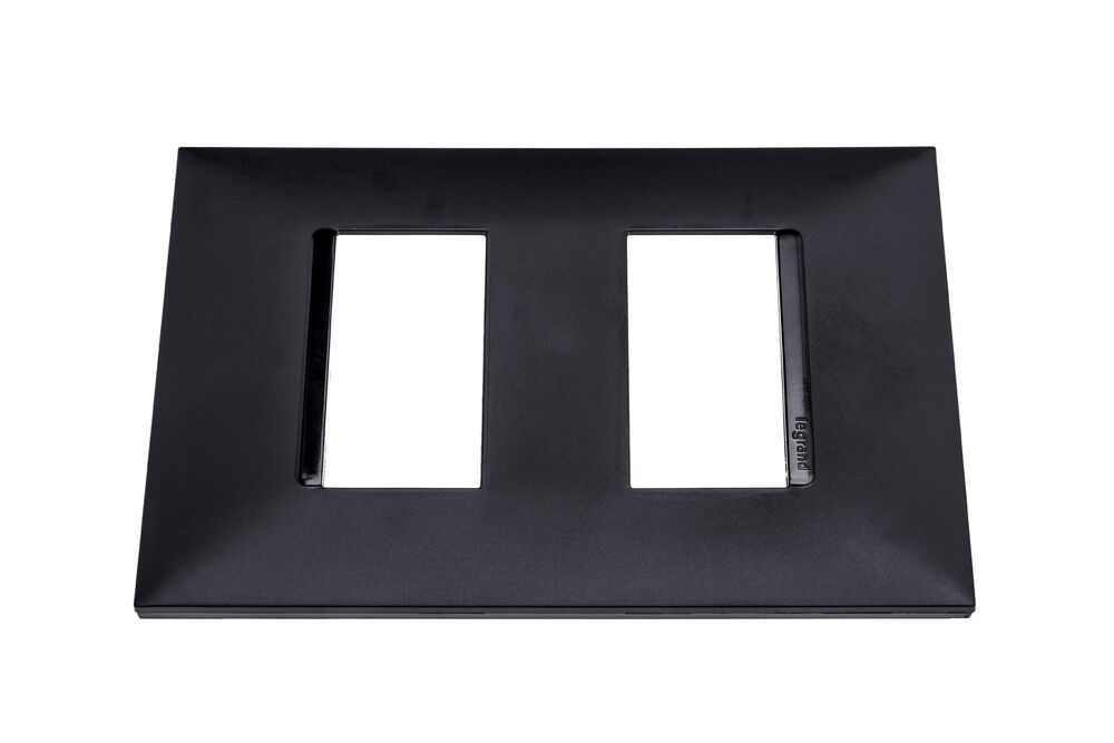 Placa Plus+ 2 Seções Preto Pial