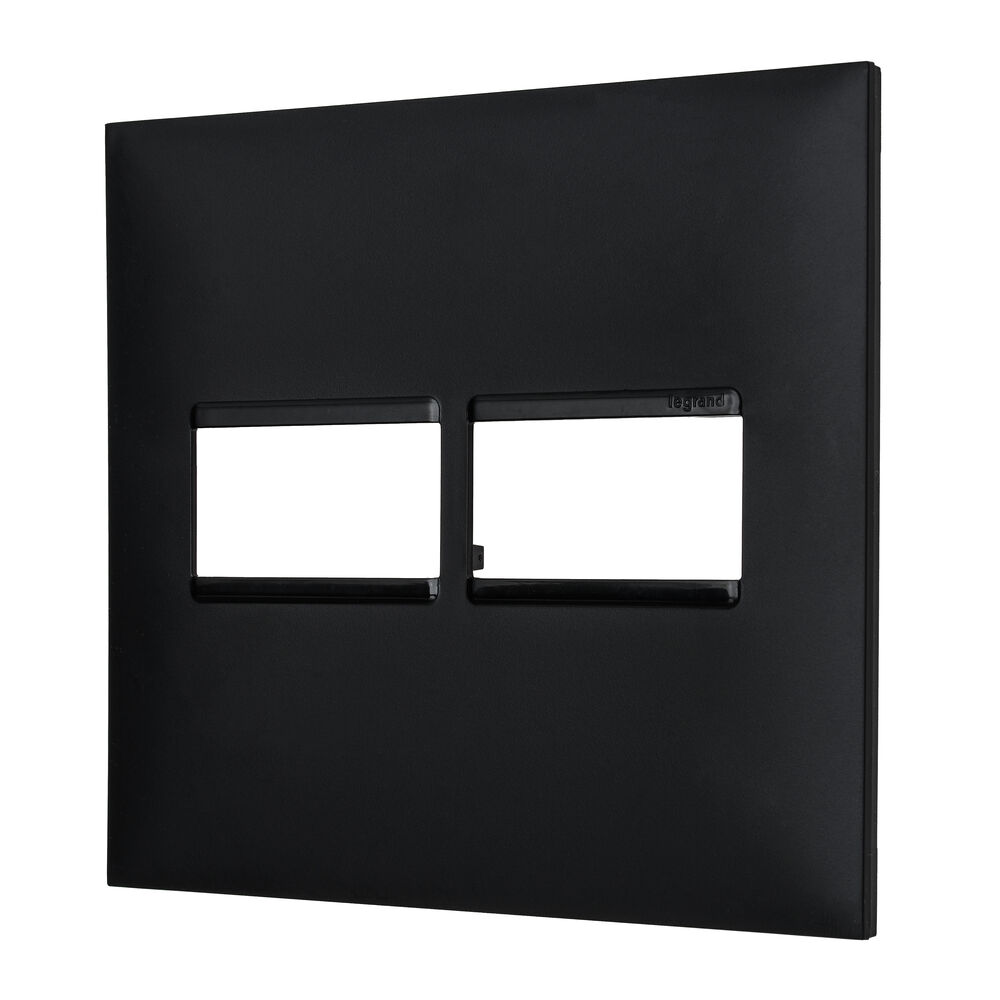 Placa Plus+ 2 Seções 4x4cm Preto Pial