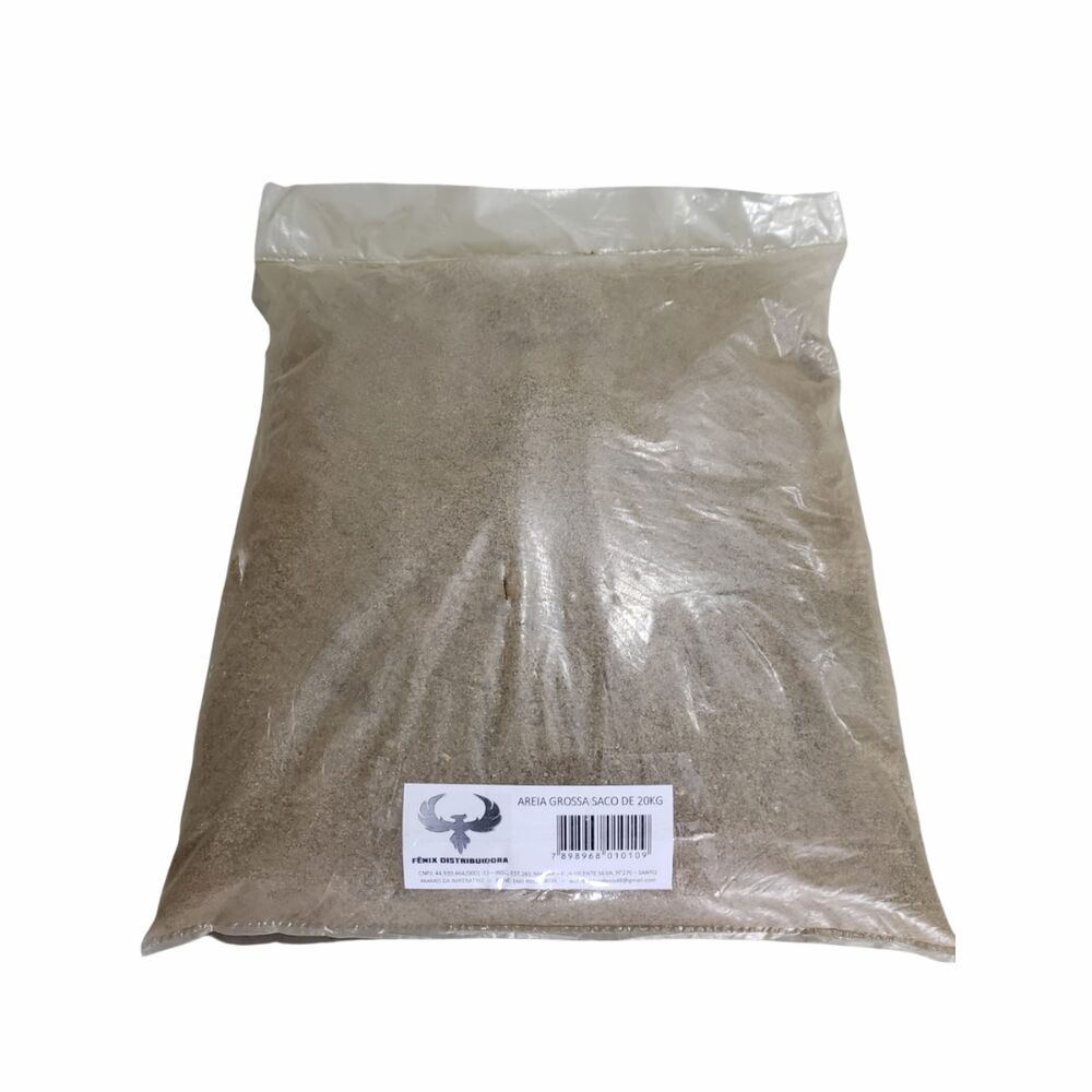 Areia Grossa 20kg Fênix Distribuidora