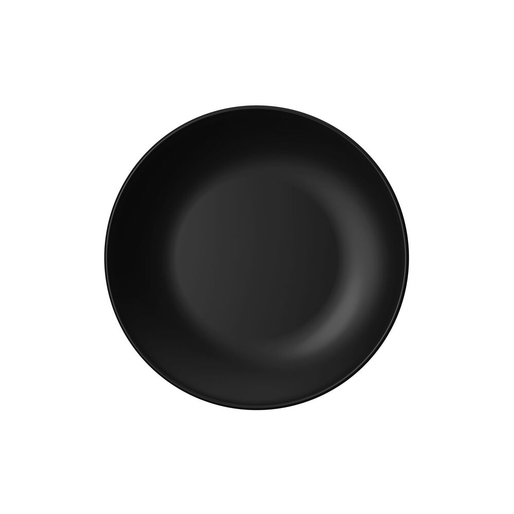 Prato Sobremesa 20cm Yoi Coup Clean Cerâmica Preto