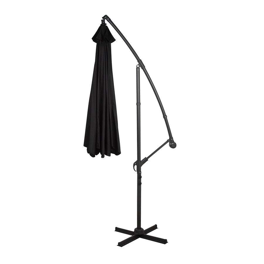 Ombrelone de Alumínio 3m Preto Fascino