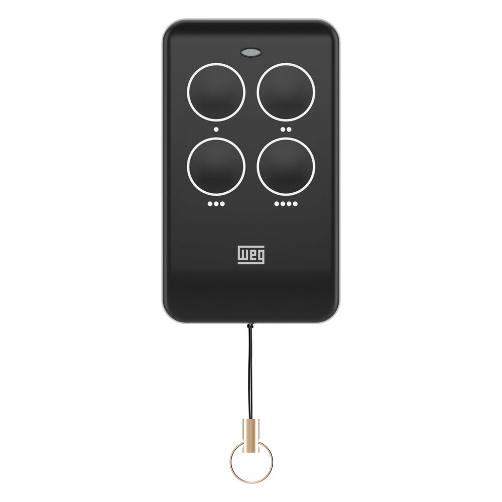 Controle Remoto Smart RF Whome Preto Brilho Roma