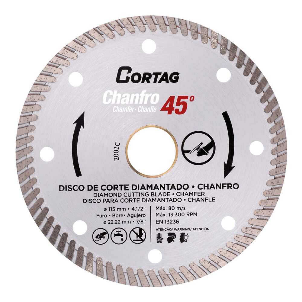 Disco Diamantado para Chanfro 115M Cortag