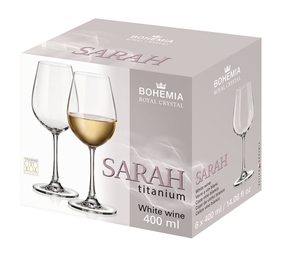 Jogo de Taças Cristal Sarah 6 Peças 520ml Bohemia