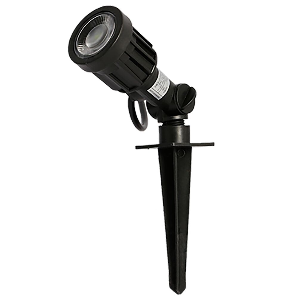 Luminária Espeto de Jardim Led 5W 3000k Preto Luz Amarela Bronzearte