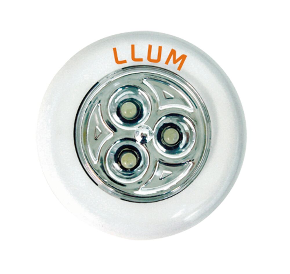 Luminária Multiuso Button 3 LEDs Branco Bronzearte