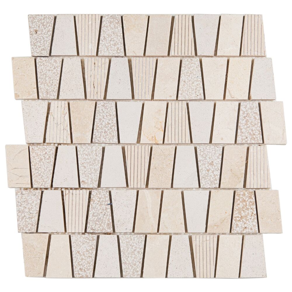 Pastilha Retificado Acetinado 30x32,5 Bege Glass Mosaic