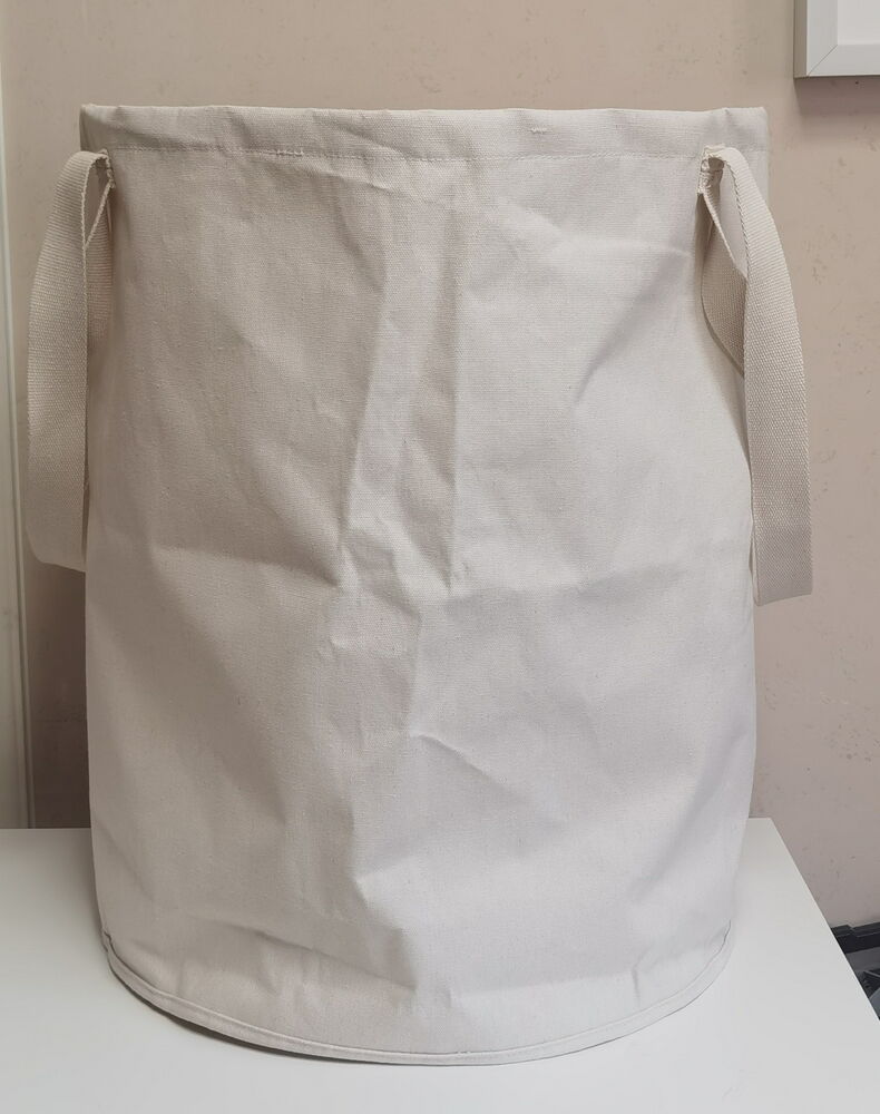 Cesto para Roupa Camellia 58x47cm Bege Casa&Ideia