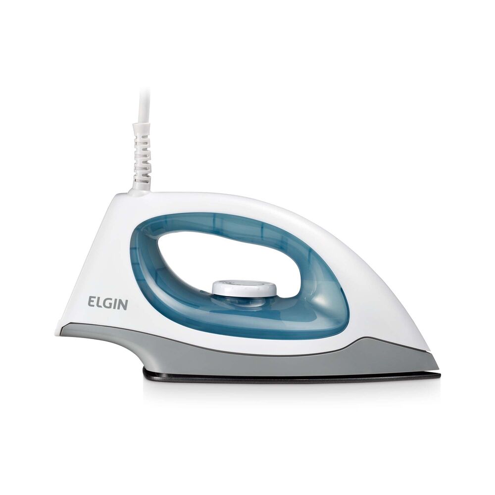 Ferro de passar a seco Iron Force Branco e Azul Elgin