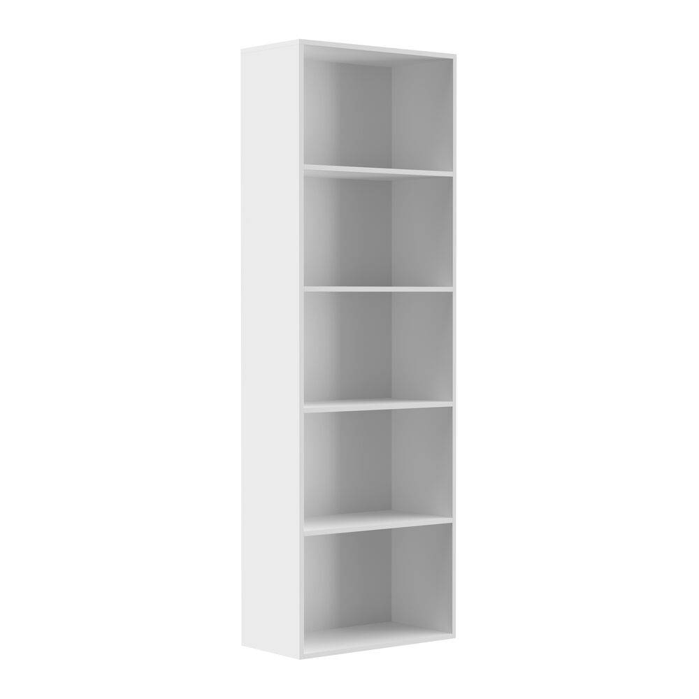 Estante E5 com 5 divisórias 30,3x60x181cm Branco Multivisão