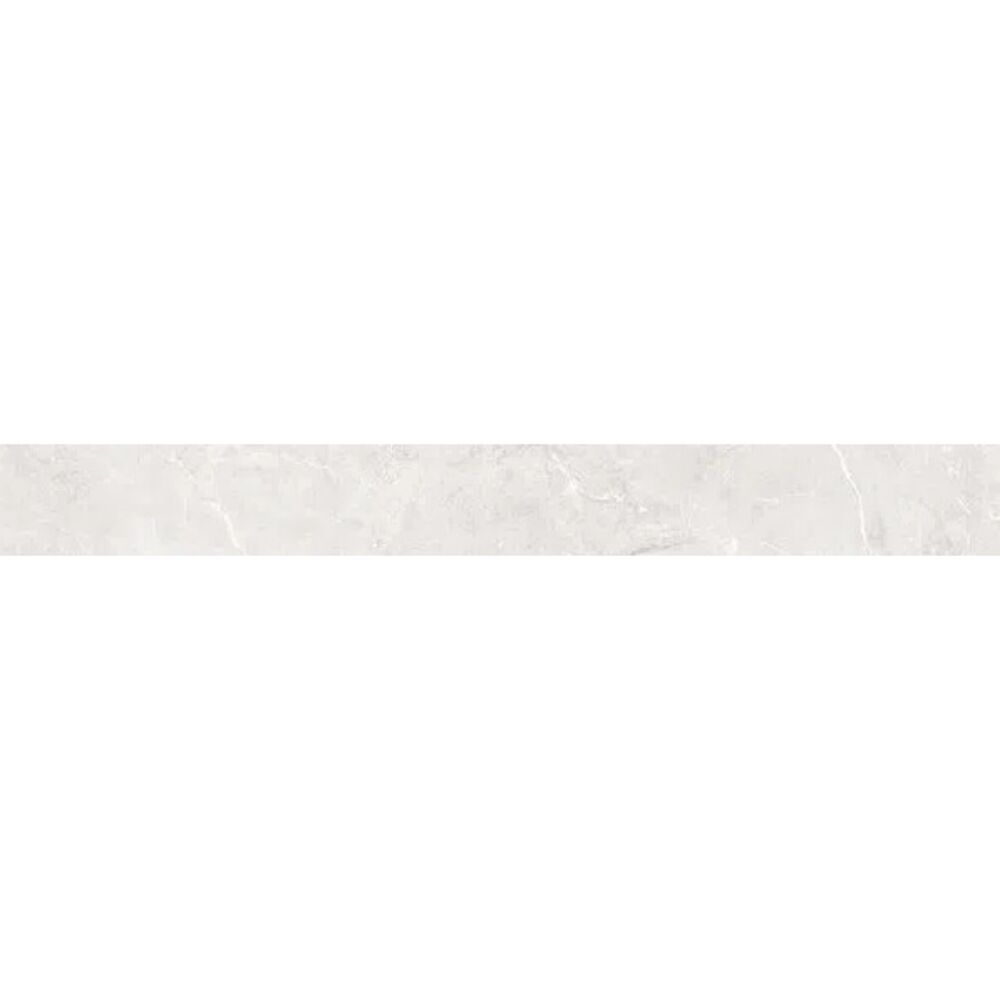 Rodapé Magdal Ice Retificado Acetinado 10x83 Gelo Málaga