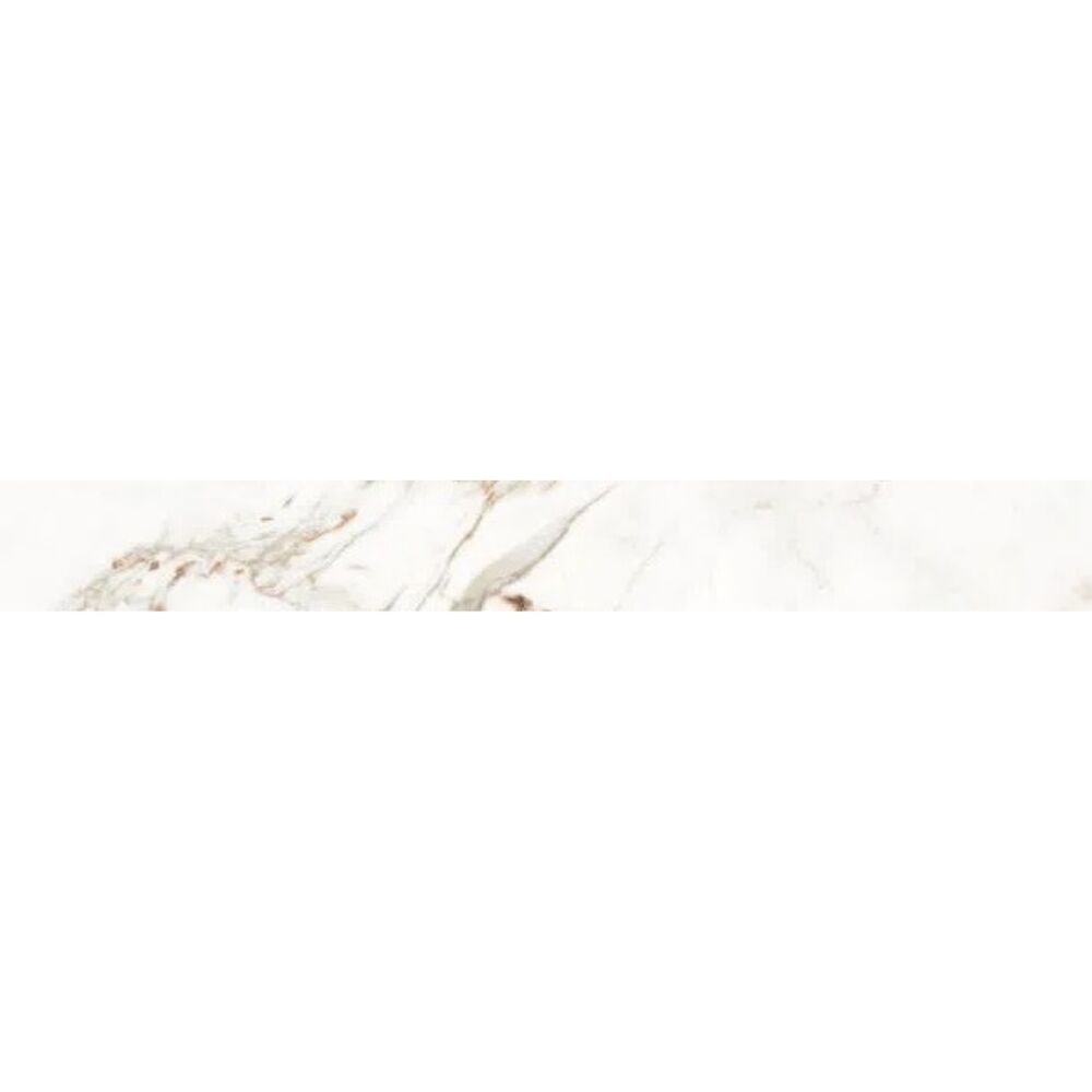 Rodapé Capraia Retificado Acetinado 10x83 Branco Málaga
