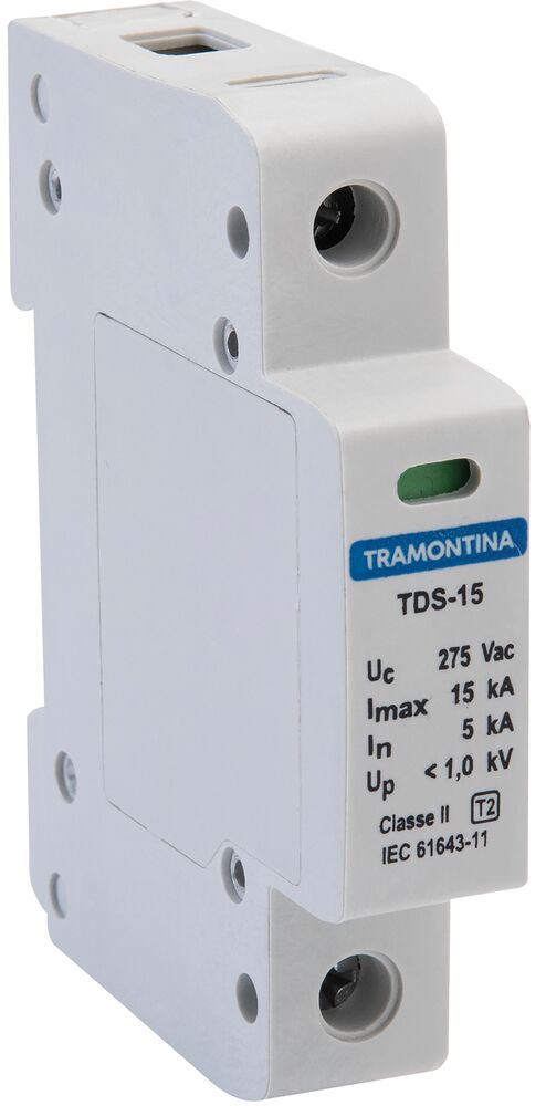 Disjuntor TDS 15A 275 V Classe II Unipolar Branco Tramontina