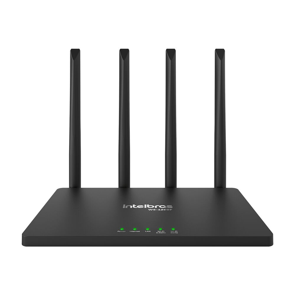 Roteador W5-1200f Wireless Preto Intelbras