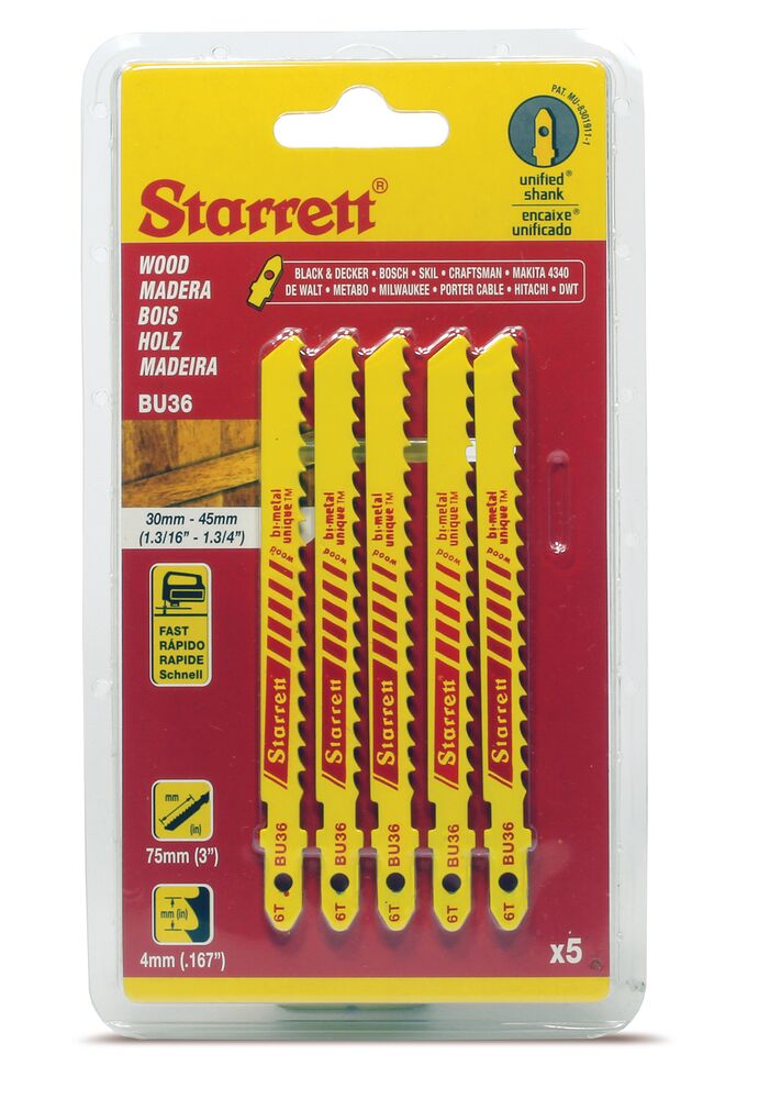 Serra Tico-tico 75mm Bi-metal 6d C/2 Amarela Starrett