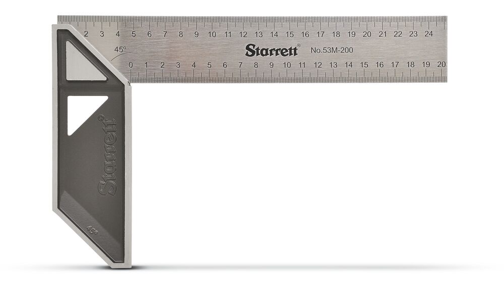 Esquadro Carpinteiro Alumínio Com Cabo 250mm Cinza Starrett