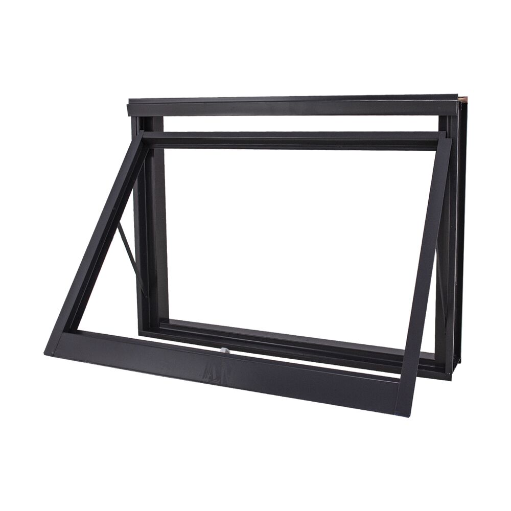 Janela Prime Maxim-ar Vitrô sem Grade 50x50cm Preta CRV