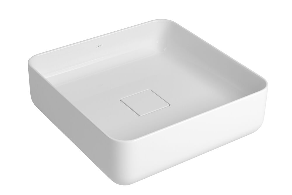 Cuba para Banheiro de Apoio Quadrada Slim 40x40 Branco Gelo L.11040.17 Deca