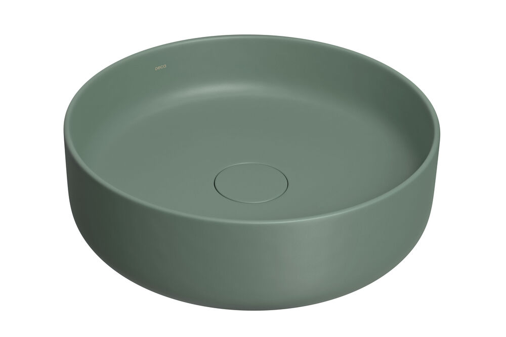 Cuba para Banheiro de Apoio Redonda Slim 40cm Verde Sálvia L.12040.49 Deca